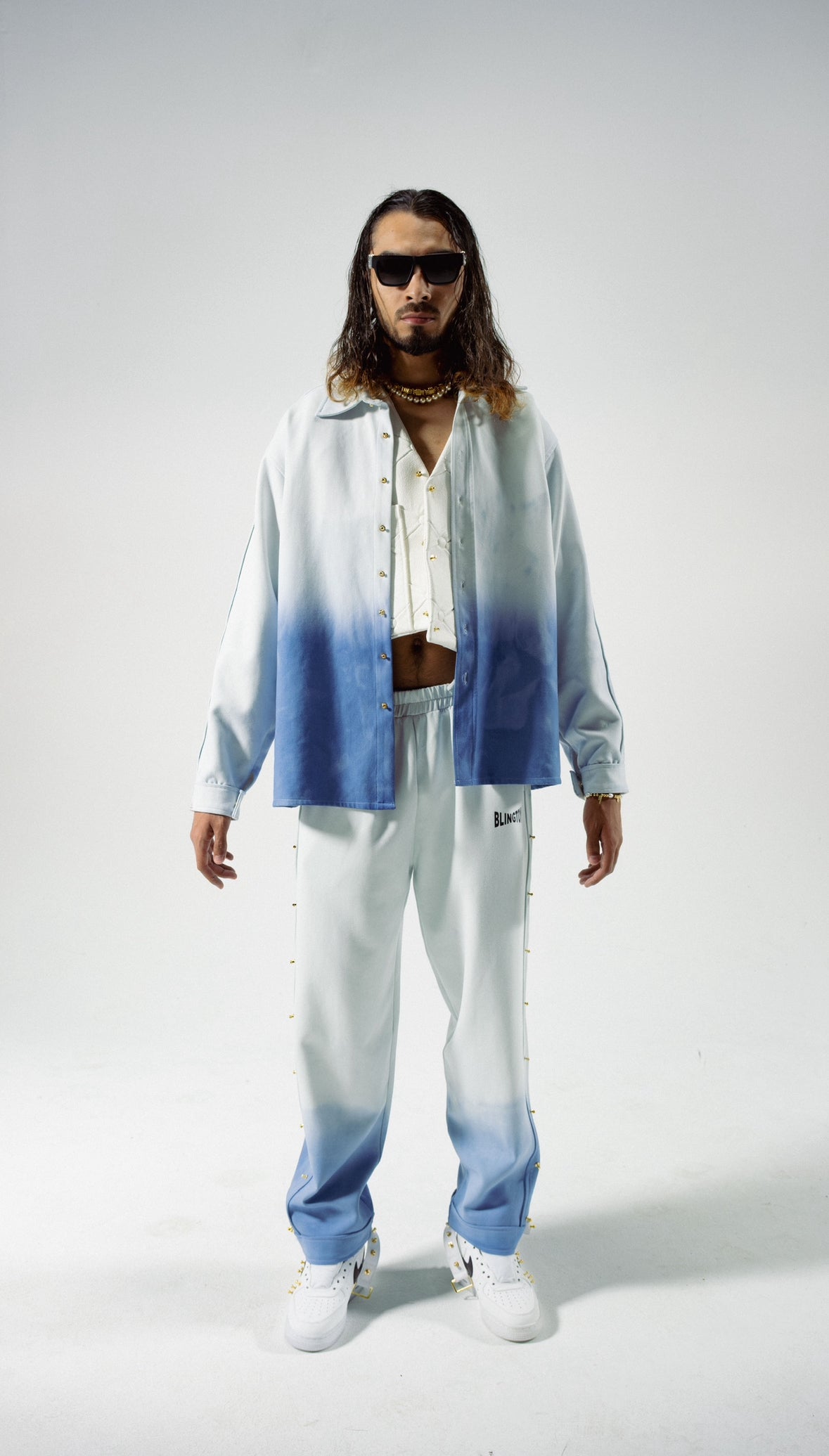 WHITE OCEAN BLUE Pant