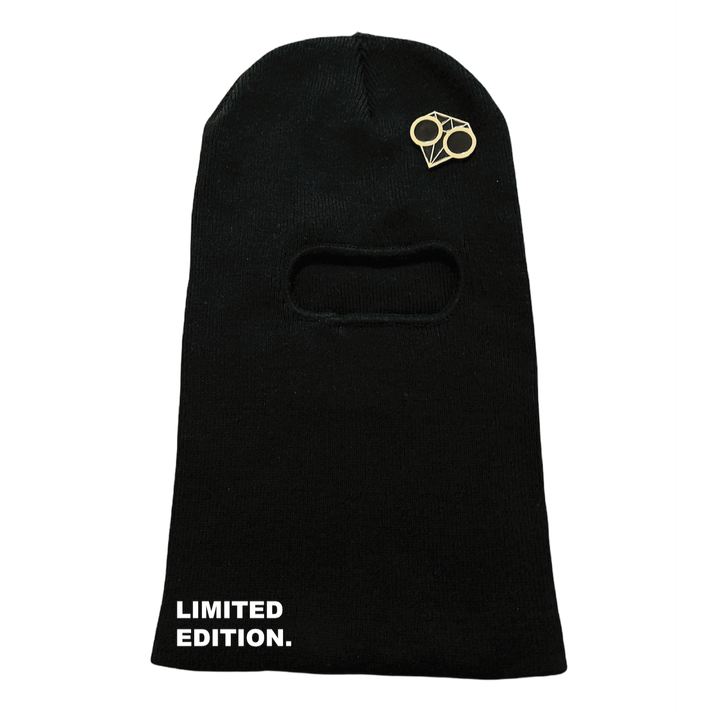 Cagoule de luxe marque française france homme femme classique mixte unisexe de qualité bio ghost limited blingtoy haute couture prêt-à-porter streetwear accessoire de qualité broderie blingtoy coton confortable résistant noir élastique.