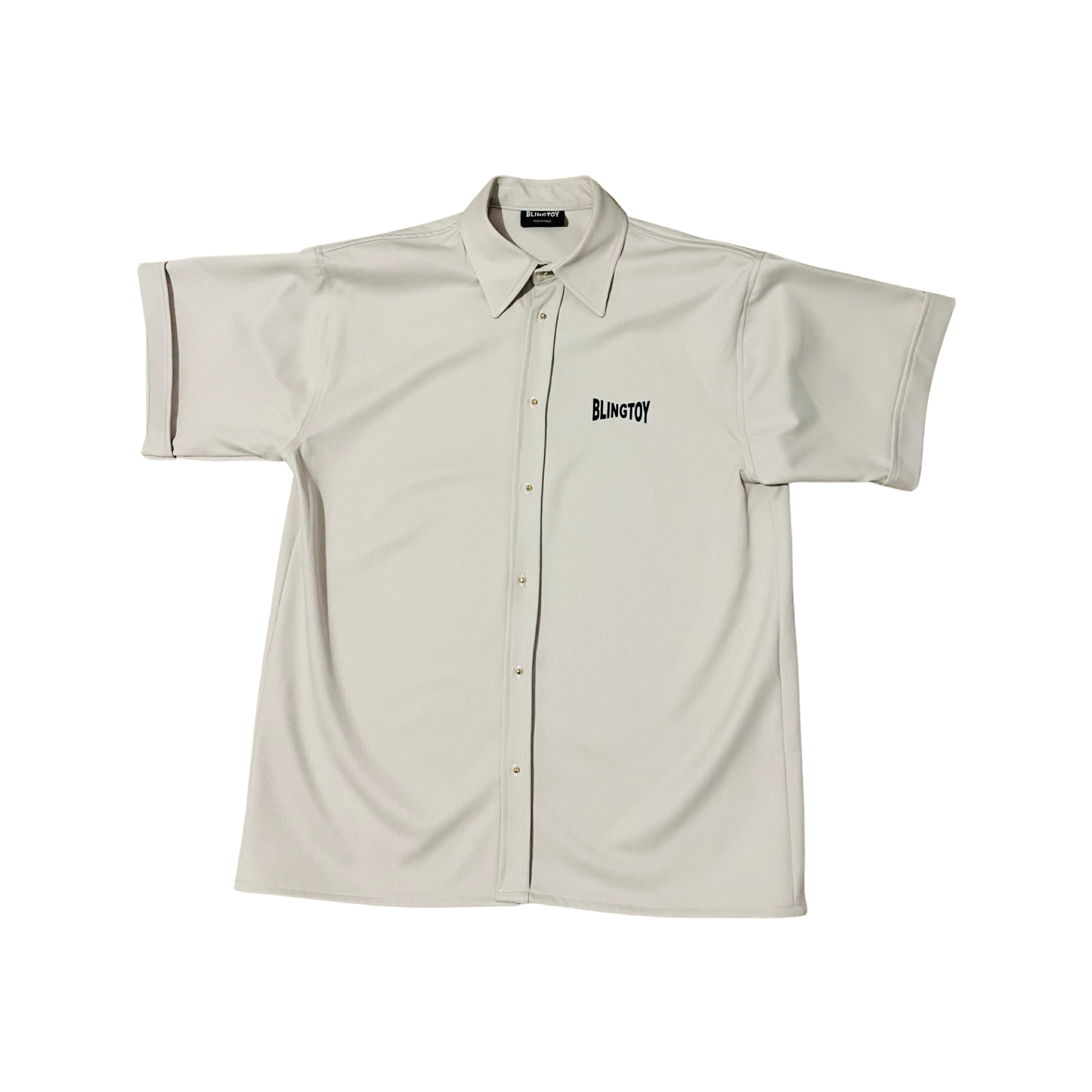 Chemise galion cream de luxe oversize marque française france homme femme classique mixte unisexe de qualité bio manches courtes haute couture prêt-à-porter streetwear  vêtement textile de qualité imprimé blingtoy épaisse confortable.