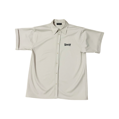 Chemise galion cream de luxe oversize marque française france homme femme classique mixte unisexe de qualité bio manches courtes haute couture prêt-à-porter streetwear  vêtement textile de qualité imprimé blingtoy épaisse confortable.
