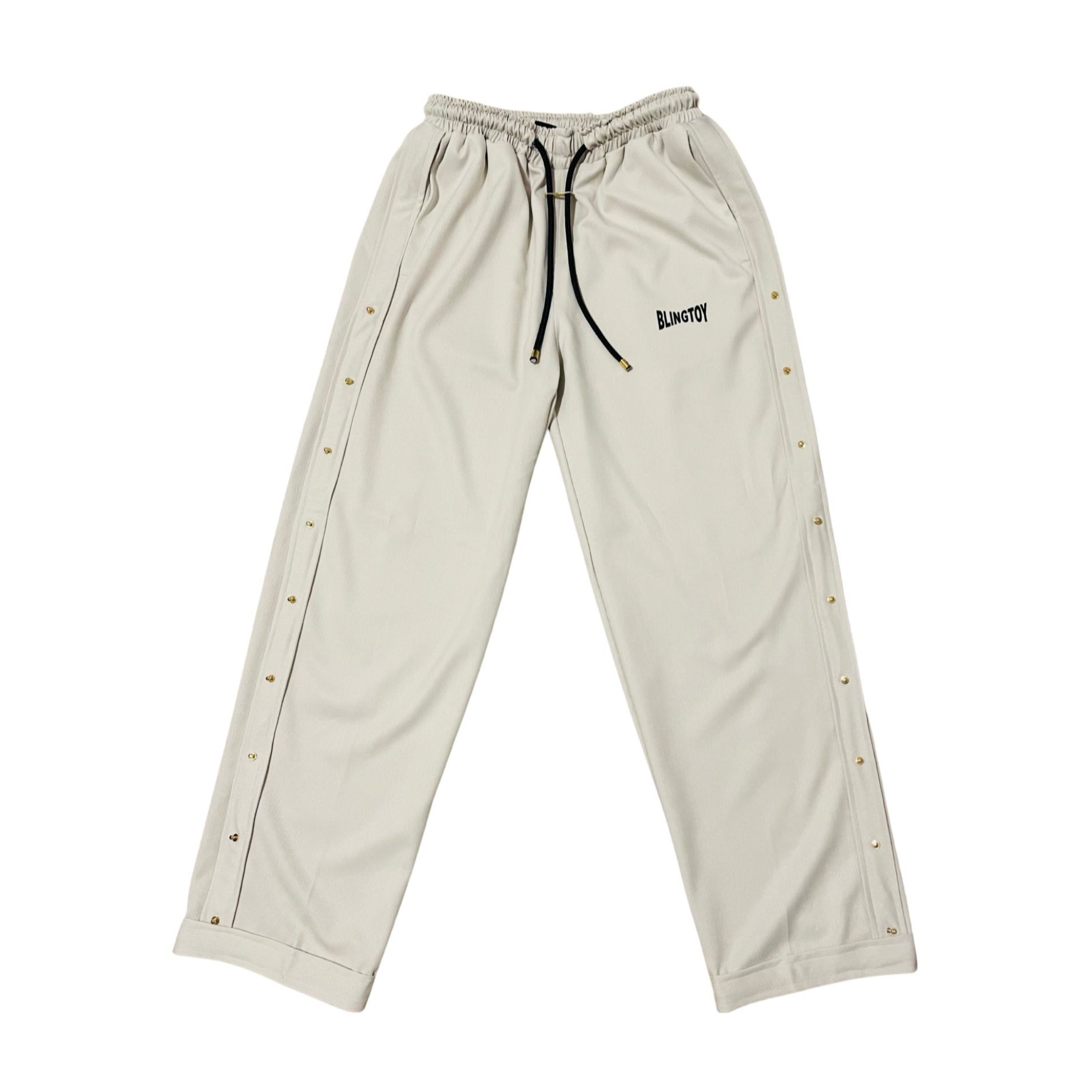 Pantalon Galion White Cream blanc de luxe oversize marque française france homme femme classique mixte unisexe de qualité bio haute couture prêt-à-porter streetwear vêtement textile de qualité imprimé blingtoy épais.