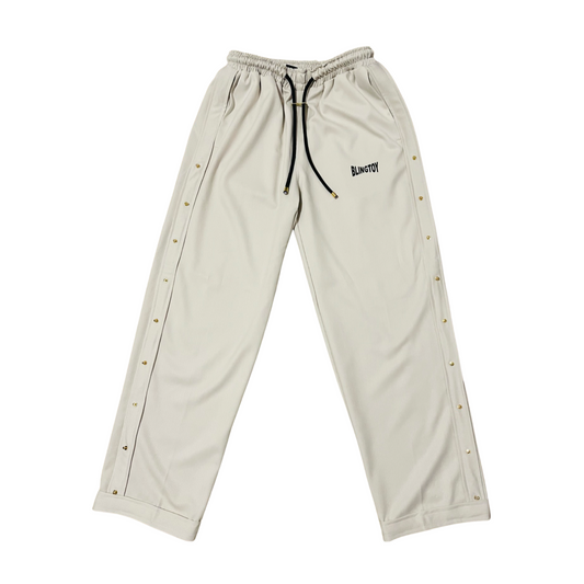 Pantalon Galion White Cream blanc de luxe oversize marque française france homme femme classique mixte unisexe de qualité bio haute couture prêt-à-porter streetwear vêtement textile de qualité imprimé blingtoy épais.
