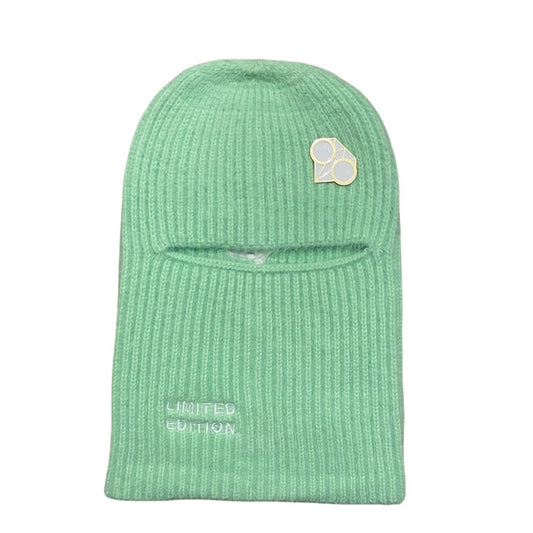 Cagoule de luxe marque française france homme femme classique mixte unisexe de qualité bio ghost limited blingtoy haute couture prêt-à-porter streetwear accessoire de qualité broderie blingtoy coton confortable résistant vert corail élastique.