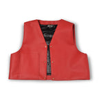 Gilet Charlie Rouge de luxe oversize marque française france homme femme classique mixte unisexe de qualité bio haute couture prêt-à-porter streetwear vêtement textile de qualité épais sans manches avec pochette rembourré.